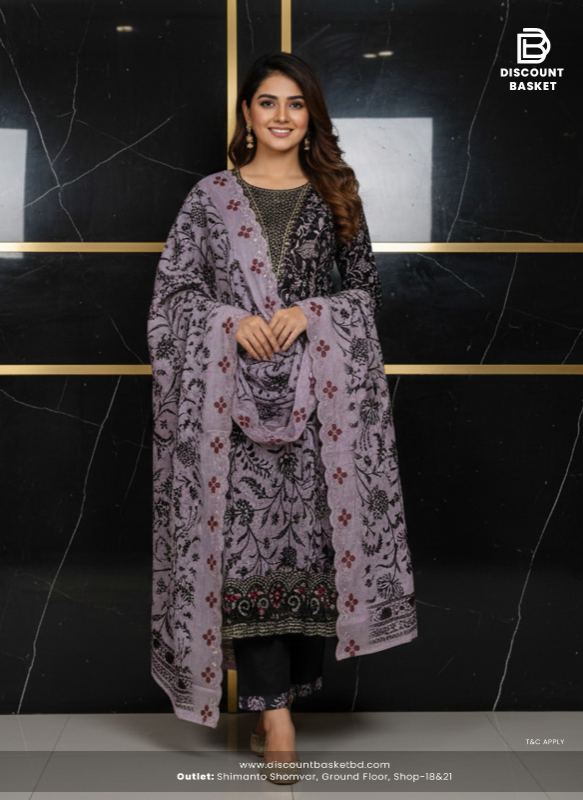 Pakistani Slub Cotton Printed Dress